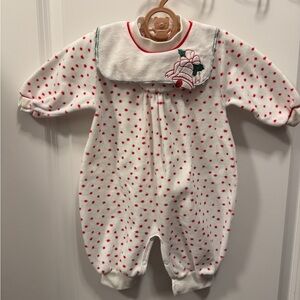 Vintage Disney Winnie The Pooh Branded Newborn Christmas Outfit